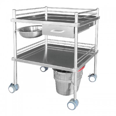 YFQ001 Dressing Trolley With Drawers, Whole Frame Made Of Stainless Steel